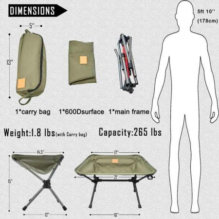 Wholesale Outdoor Ultralight Portable Picnic Hiking Fishing Aluminum Alloy Mini Camping Stool Chair 