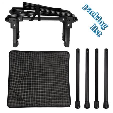Outdoor Beach Oxford Fabric Portable Folding Bench Aluminum Alloy Easy Storage Camping Stool Chair