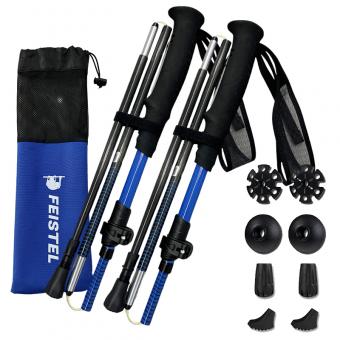 Ultralight Unisex Carbon Trekking Poles with EVA Handle