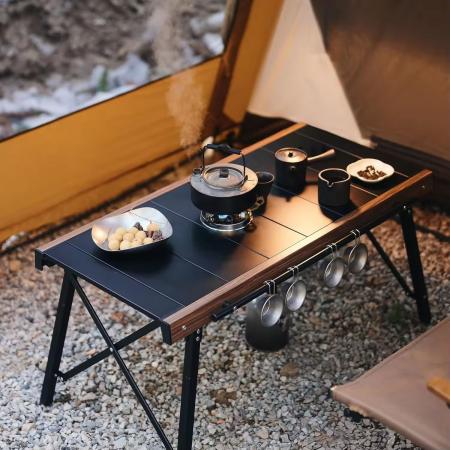 Folding IGT Modern Camping Table Lightweight Portable Outdoor Aluminum Table with Carry Bag 