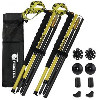 Aluminum Alloy 4-Joint Five Section Foldable Hiking Pole