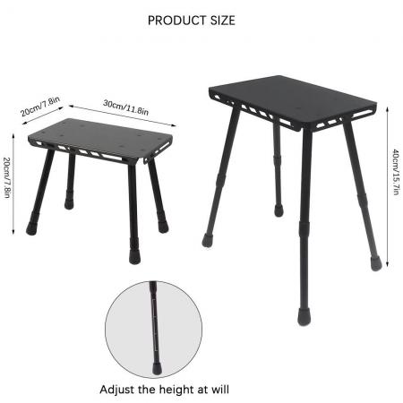 Ultralight Collapsible Fishing Folding Metal Aluminum Outdoor Mini Step Foldable Camp Stool 