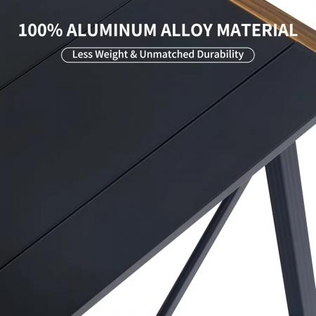 Folding IGT Modern Camping Table Lightweight Portable Outdoor Aluminum Table with Carry Bag 