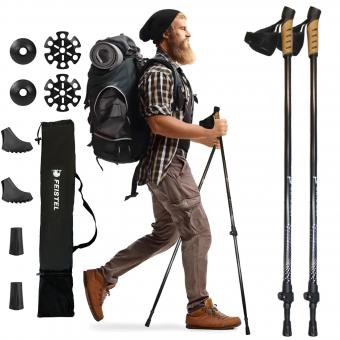 Outdoor Travel OEM Customizable Aluminum Adjustable Hiking Trekking Poles