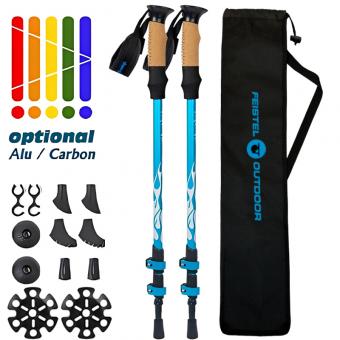 Custom Logo Telescopic Trekking Hiking Pole Manufacturers