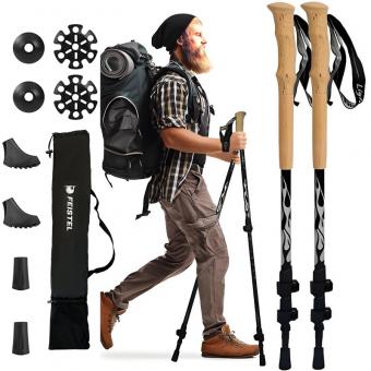 90% Aluminum Flick Outer Lock Trekking Pole