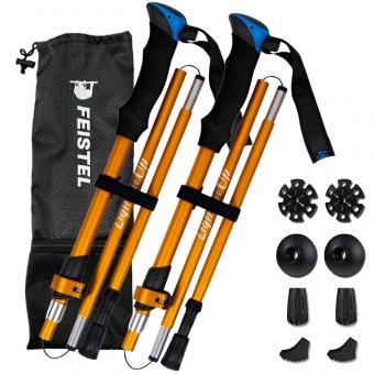 5 Subsection Collapsible Nordic Folding Trekking Poles