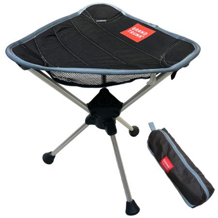 Outdoor Camping Hiking Tall Portable Steel 600D Oxford Cloth Folding Tripod Stool 