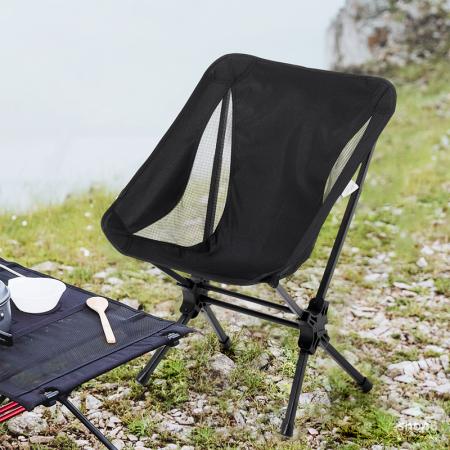 Hiking Portable Lightweight Aluminum Oxford Fabric Camping Chair Easy Setup Compact Folding Chair