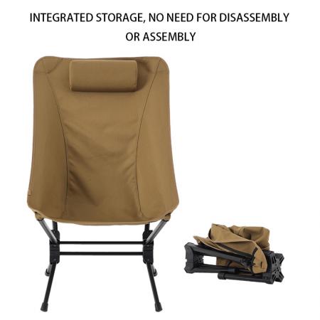 High Load Bearing High Back Aluminum Alloy Folding Chair for Camping Fishing Chair 