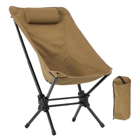 High Load Bearing High Back Aluminum Alloy Folding Chair for Camping Fishing Chair 