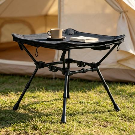 Aluminum Square Mini Camping Stool Ultralight Portable Folding Chair Travel 2 Way Compact Camping Table