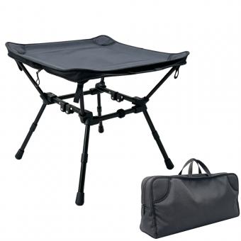 Aluminum Square Mini Camping Stool 2 Way Compact Camping Chair Table