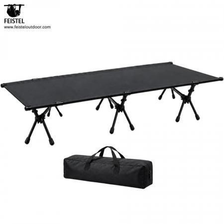 Lightweight Folding Camping Bed – Portable 7075 Aluminum Camping Cot, 600D Oxford, 190 × 65 × 38cm, 120kg Capacity 