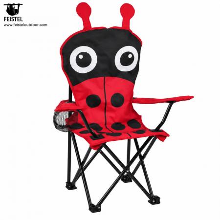 Child's Camping Chair – Cartoon Kids Folding Outdoor Chair, 600D Polyester + Mesh, 36 × 36 × 58cm 
