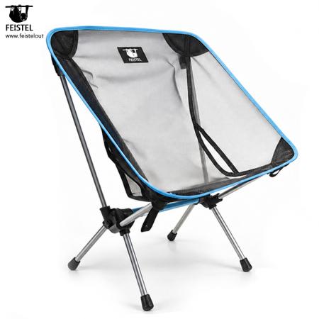 Mesh Back Camping Chair – Compact 7075 Aluminum Outdoor Chair, 600D Polyester + Breathable Mesh, 54 × 52 × 67cm 