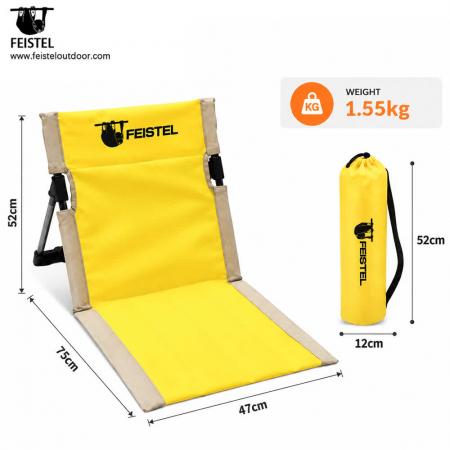 Legless Camping Chair Without Legs – 6061 Aluminum Floor Chair with 600D PVC Oxford & Carry Bag 
