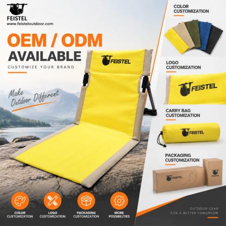 Legless Camping Chair Without Legs – 6061 Aluminum Floor Chair with 600D PVC Oxford & Carry Bag 
