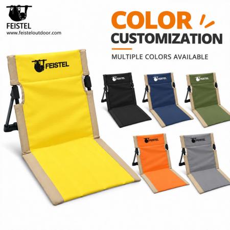 Legless Camping Chair Without Legs – 6061 Aluminum Floor Chair with 600D PVC Oxford & Carry Bag 