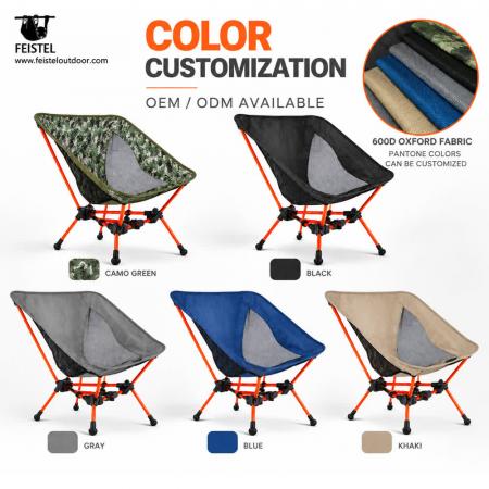 Lightweight Foldable Camping Chair – 7075 Aluminum, 600D 88T Oxford, 150kg Capacity 
