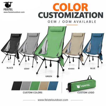 Ultralight High Back Camping Chair – 1.35kg, 150kg Capacity, 45.5cm Seat Height & Compact 46cm Pack 