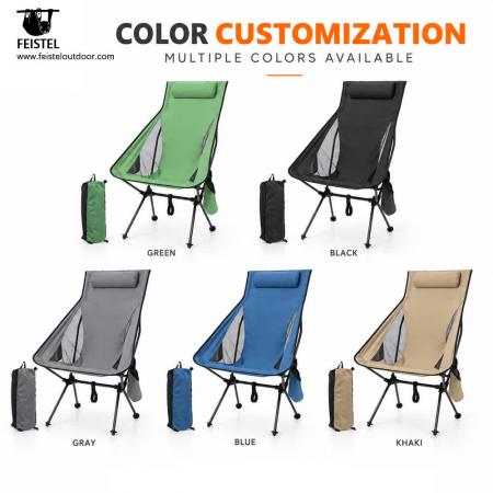 Ultralight High Back Camping Chair – 1.35kg, 150kg Capacity, 45.5cm Seat Height & Compact 46cm Pack 