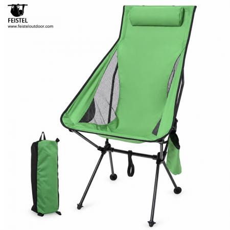 Ultralight High Back Camping Chair – 1.35kg, 150kg Capacity, 45.5cm Seat Height & Compact 46cm Pack 