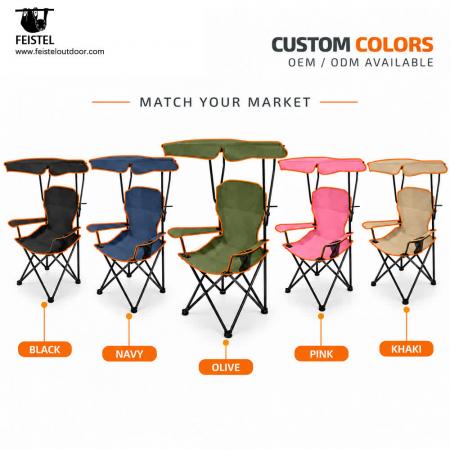 Lightweight Foldable Canopy Camping Chair – 7075 Aluminum, Cup Holder, 600D Mesh, 1.42kg 