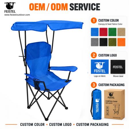 Lightweight Foldable Canopy Camping Chair – 7075 Aluminum, Cup Holder, 600D Mesh, 1.42kg 