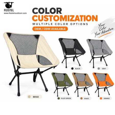 Lightweight Foldable Camping Chair – 1.48kg Portable Collapsible Chair, 150kg Capacity & 37cm Pack 