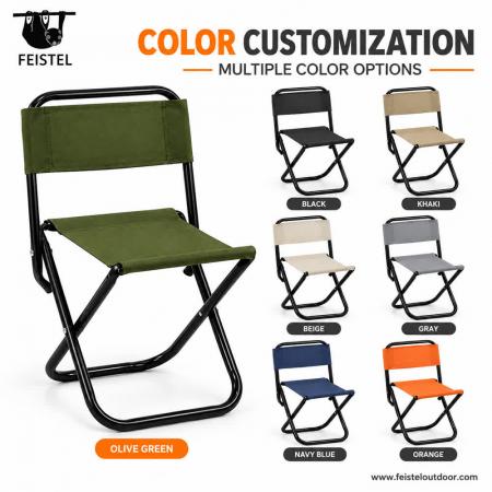 Compact Folding Camping Fishing Chair – Aluminum Frame, 600D Oxford, 225lb Capacity, 3 Size Options 