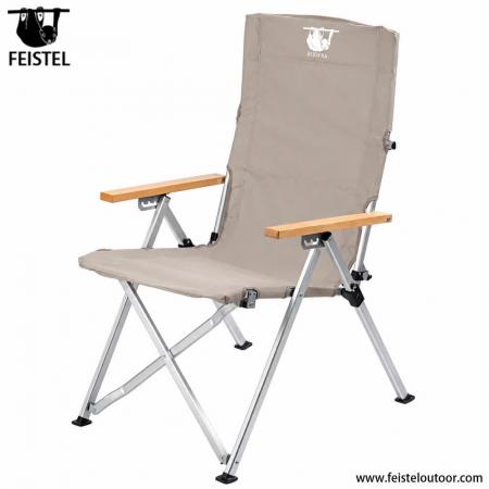 Adjustable Back Camping Chair with Folding Aluminum Frame – Portable Outdoor Chair for Camping, Hiking and Travel 