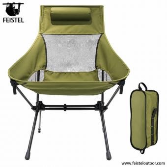 Outdoor widened parallel bars camping chair