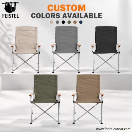 Adjustable Back Camping Chair with Folding Aluminum Frame – Portable Outdoor Chair for Camping, Hiking and Travel 