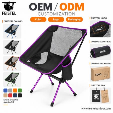Lightweight Women's Camping Chair – 2.29lb Portable Folding Beach Chair, 7075 Aluminum, 120kg Capacity 