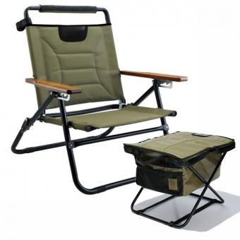 Portable Folding Camping Chair with Footrest