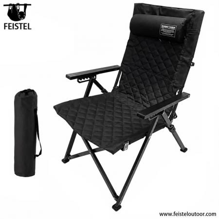 Lounging Camping Chair – Adjustable Reclining High Back Folding Chair, 7075 Aluminum, 600D Oxford, 4.4kg 