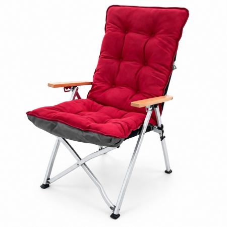 Plush Camping Chair Cushion Cover – 55×125cm Full-Length Padded Seat & Backrest Liner 