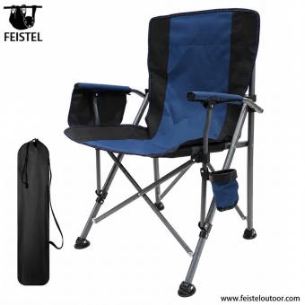 Large Comfy Iron Folding Director's Camping Chair