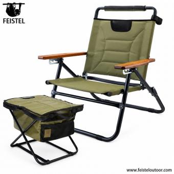 Portable Folding Camping Chair with Footrest