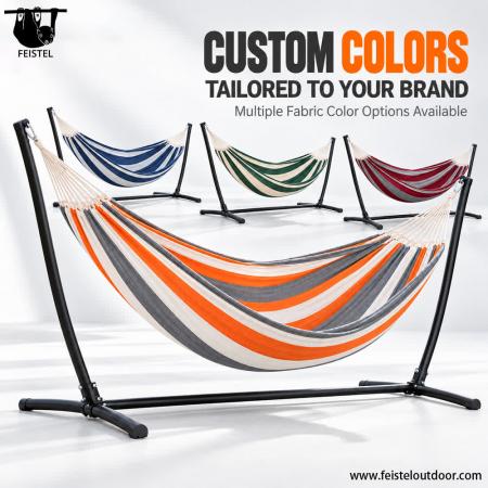 400 lb Double Hammock with Stand – Portable 2 Person Outdoor Camping Hammock with Steel Stand 