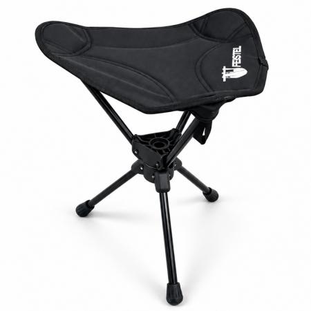 Portable Stool | 0.47kg Foldable Swivel Camping Stool | FEISTEL 