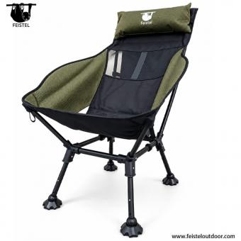 Camping Chair with High Back Pillow
