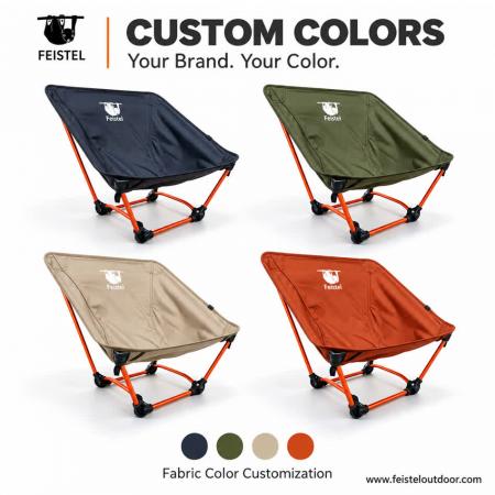 0.56kg Folding Camping Chair Without legs– 7001 Aluminum Ultra-No Leg Hiking Chair, 150kg Capacity 