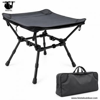 2-in-1 Aluminum Camping Stool & Side Table