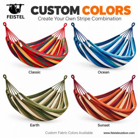 Portable Single Canvas Camping Hammock – 200×80cm, 320gsm Cotton Blend, 100kg Capacity 