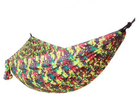 Custom Printed Camping Hammock – 300×200cm 210T 70D Nylon, DWR Finish, 200kg Capacity 