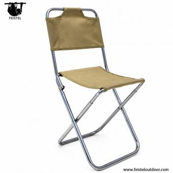 Portable Folding Stool with Back