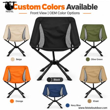 Camping Folding Chair – 7075 Aluminum Packable Moon-Style Chair, 1.88kg Lightweight, 150kg Capacity 