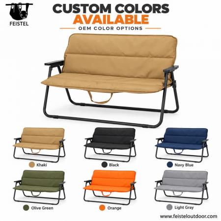 Double Camping Chair Cotton-Padded Cover – Suede-Like Fabric, Oxford Cloth & 120g Wadding 